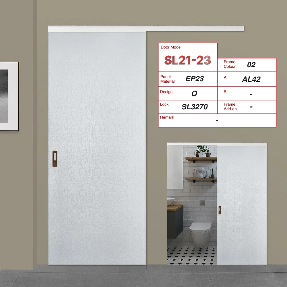 Off White Top Track Sliding Door SL21-23 with Animal Character Picture (AL42)
